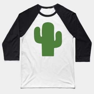 Happy green cactus in pink summer Baseball T-Shirt